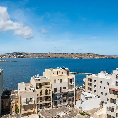 Getawaysmalta - Studio Penthouse With Seaview Terrace Appartement San Pawl il-Baħar